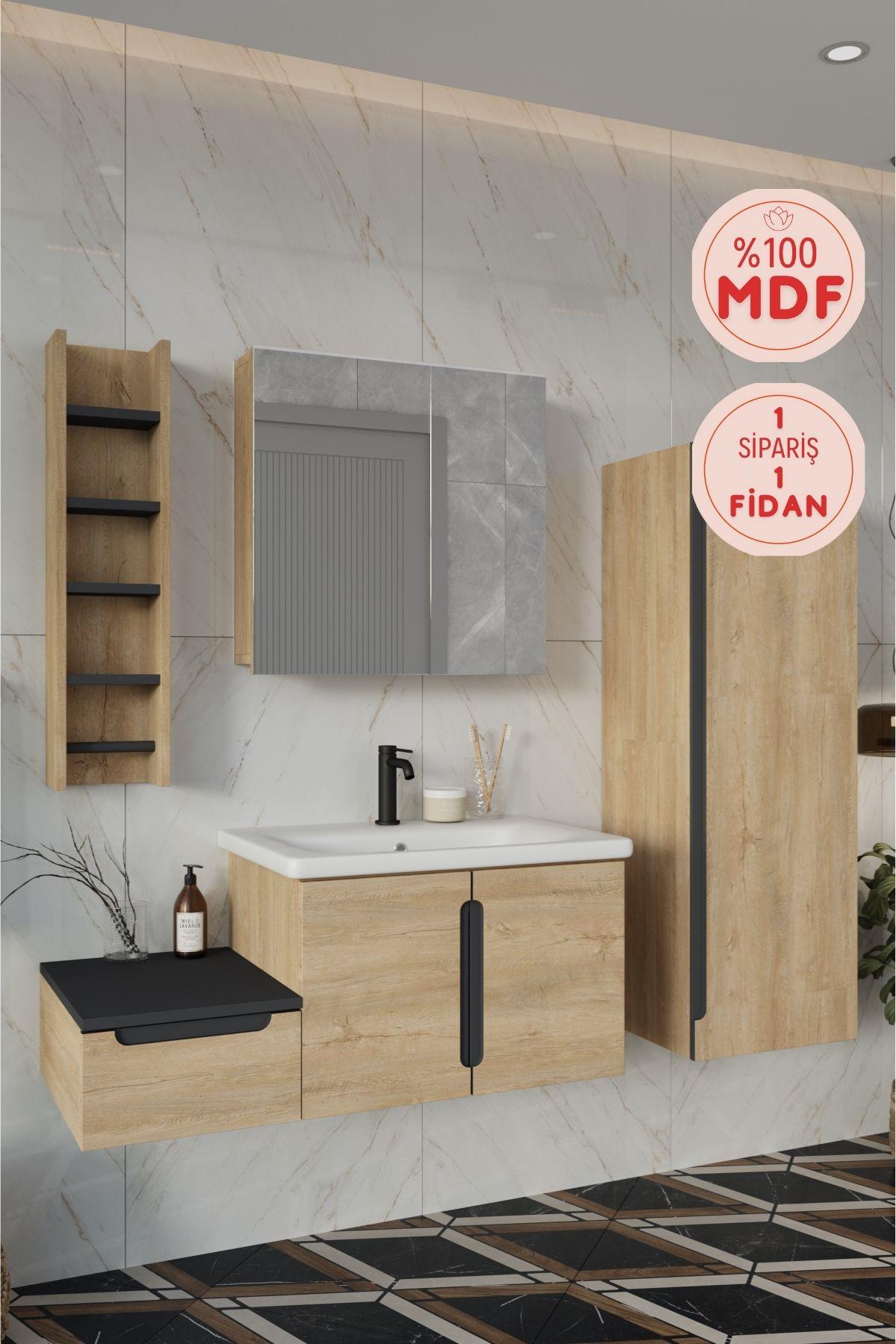 Balneom Banyo Zakkum 100 cm Banyo Dolabı Aynalı Üst Dolap Boy Dolabı ve Rafı_Balneom Banyo Zakkum 100 cm Banyo Dolabı Aynalı Üst Dolap Boy Dolabı ve Rafı | En Uygun Fiyatlarla Balneom.com Online Mağazasında | ZAKKUM 100 SET DEMONTE | Banyo Dolabında Kalitenin Adresi _BALNEOM_ZAKKUM 100 SET DEMONTE