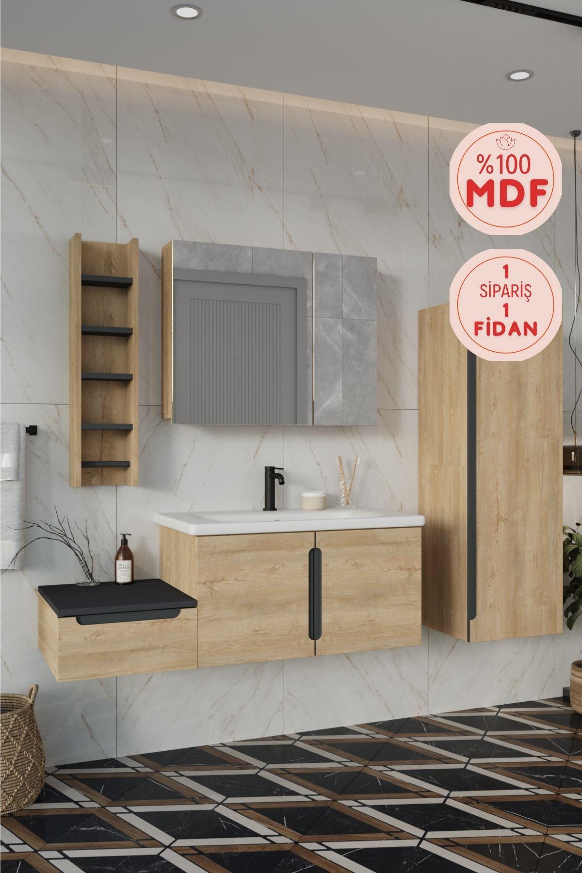 Balneom Banyo Zakkum 120 cm Banyo Dolabı Aynalı Üst Dolap Boy Dolabı ve Rafı_Balneom Banyo Zakkum 120 cm Banyo Dolabı Aynalı Üst Dolap Boy Dolabı ve Rafı | En Uygun Fiyatlarla Balneom.com Online Mağazasında | ZAKKUM 120 SET | Banyo Dolabında Kalitenin Adresi _BALNEOM_ZAKKUM 120 SET