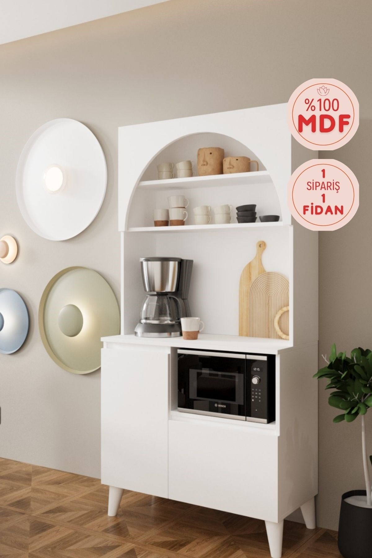 BALNEOM Pera 90 cm Mdf kahve köşesi__BALNEOM_Pera 90 cm kahve köşesi