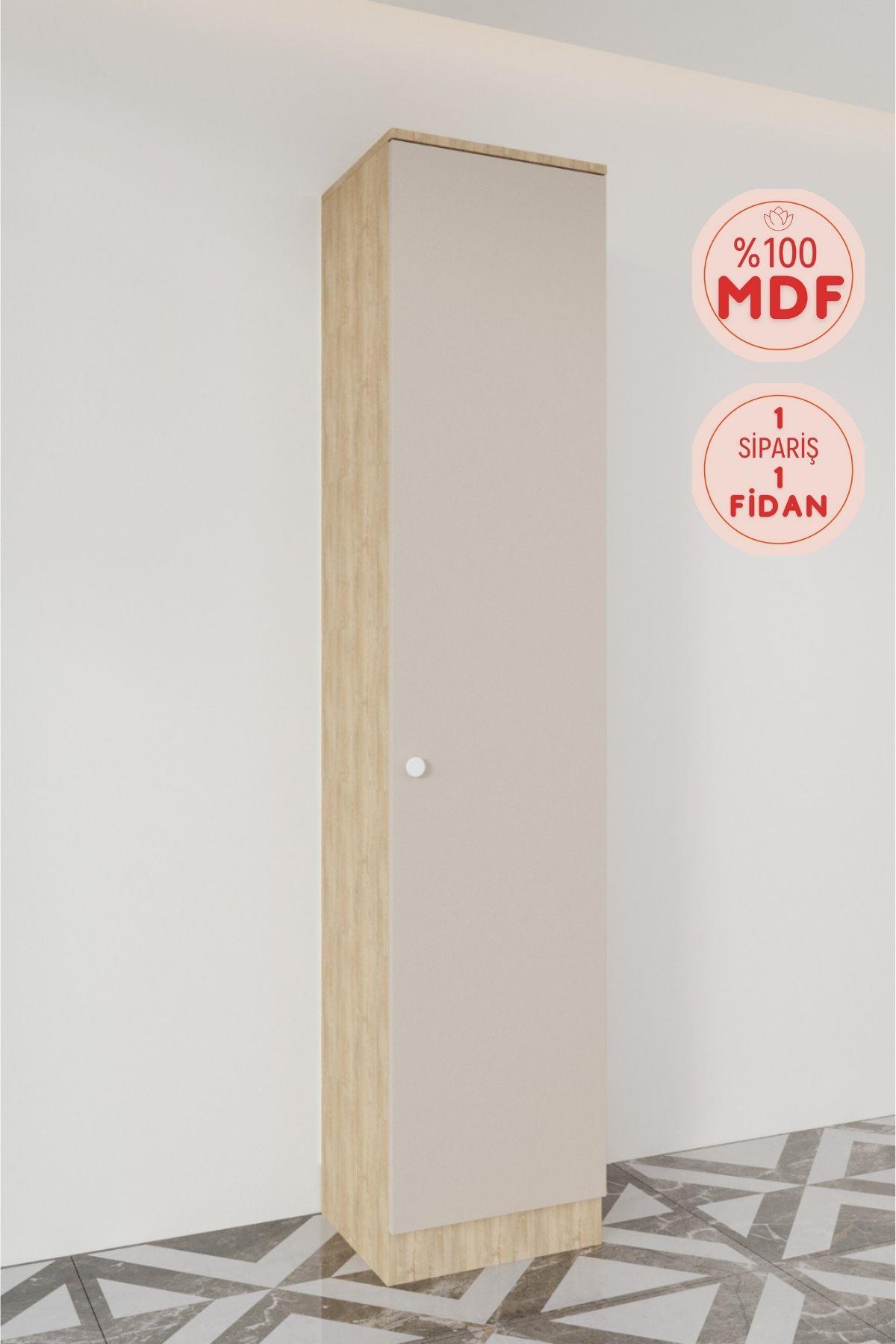 Evora Modül 5 Modern Portmanto Askılı Ayakkabılık Vestiyer Vizon - Lefkas__BALNEOM_Evora Portmanto modül 5