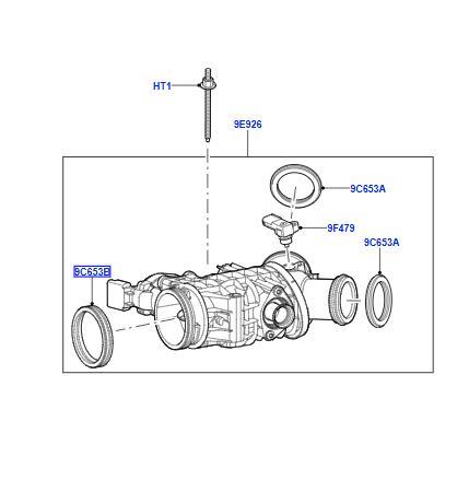BOĞAZ KELEBEK CONTASI ÖN RANGE ROVER EVOQUE LR008353