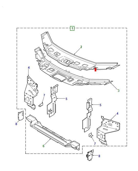 FREELANDER 1 ÖN PANEL ABB490170