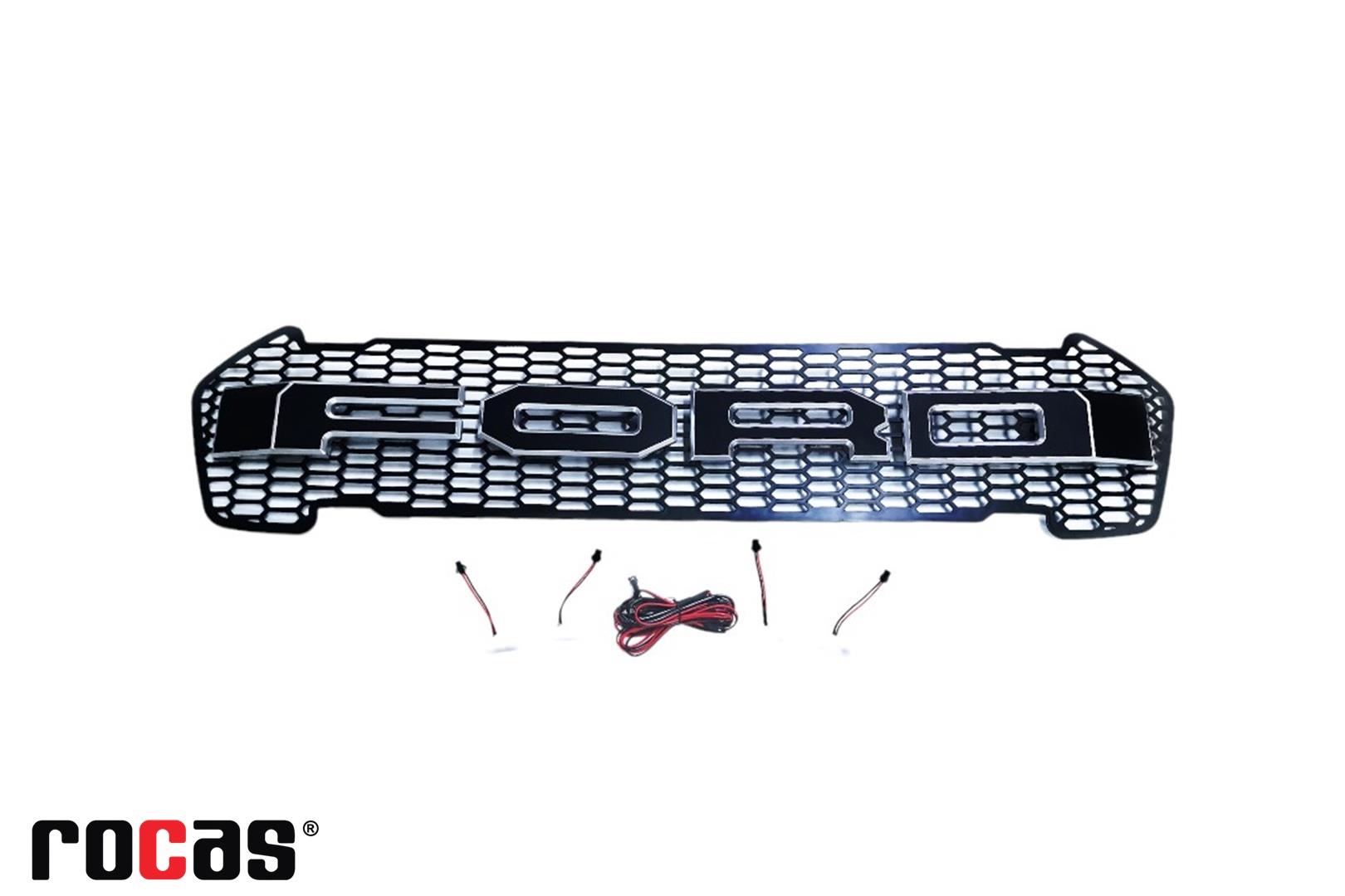 ÖN PANJUR IŞIKLI SİYAH-GRİ FORD RANGER T7 