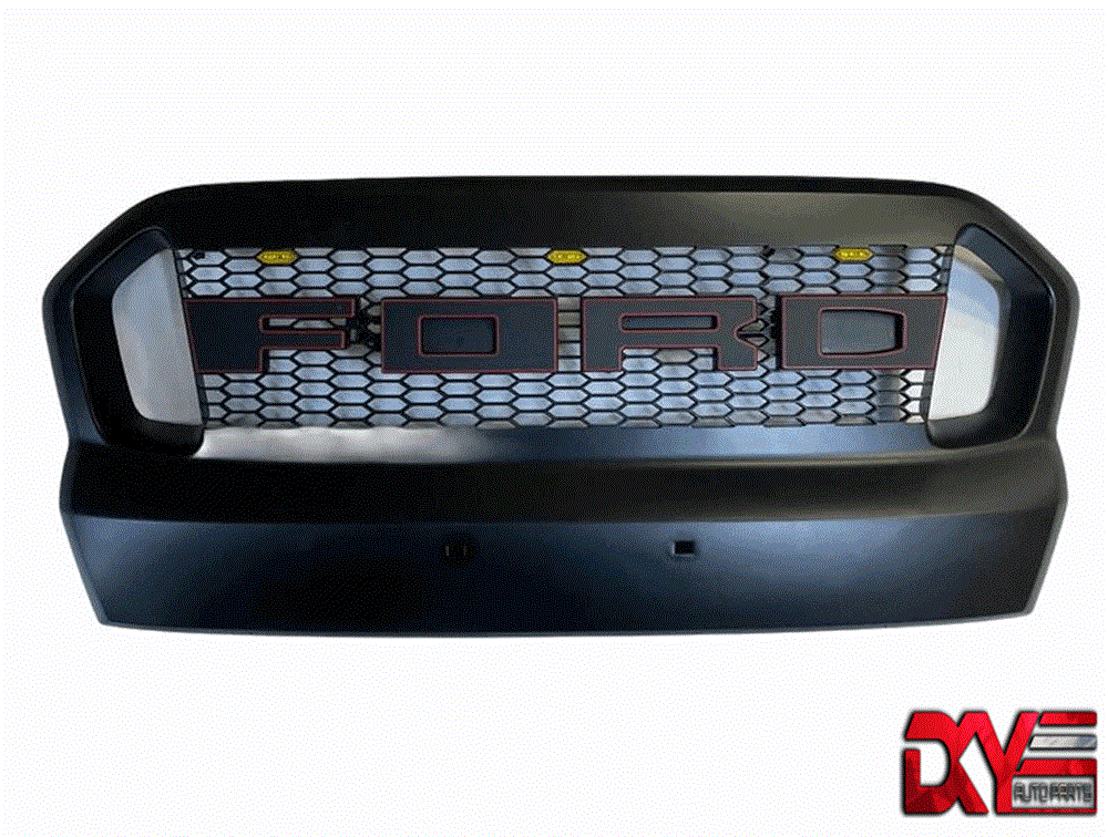 ÖN PANJUR LEDLİ (SİYAH KIRMIZI) FORD RANGER T7 WİLDTRAK