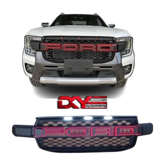 FORD RANGER T9 2023-2024 LEDLİ ÖN PANJUR BEYAZ LED KIRMIZI YAZI