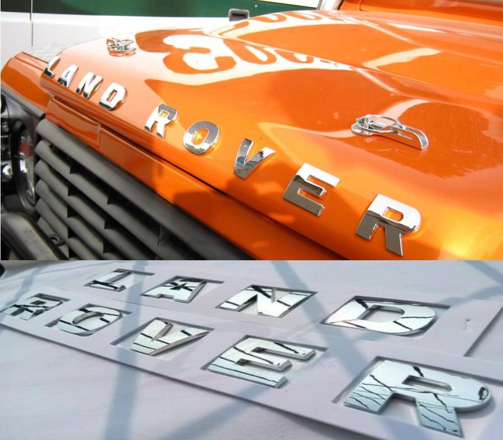 LAND ROVER DISCOVERY 3 - 4 ÖN KAPUT YAZISI KROM