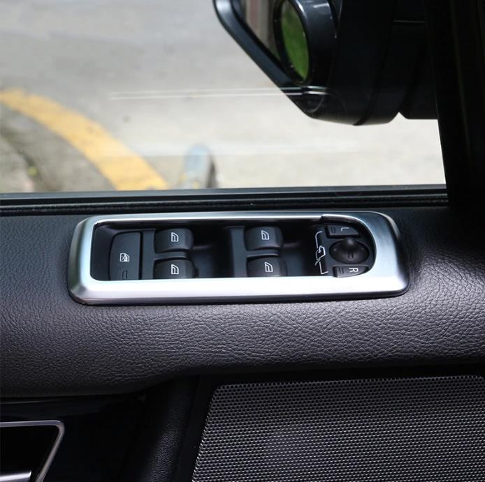 LAND ROVER DISCOVERY 4 CAM AÇMA ANAHTAR ÇERÇEVE KAPLAMA SETİ GRİ