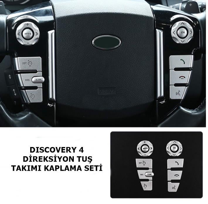 LAND ROVER DISCOVERY 4 DİREKSİYON TUŞ TAKIMI KAPLAMA SETİ GRİ