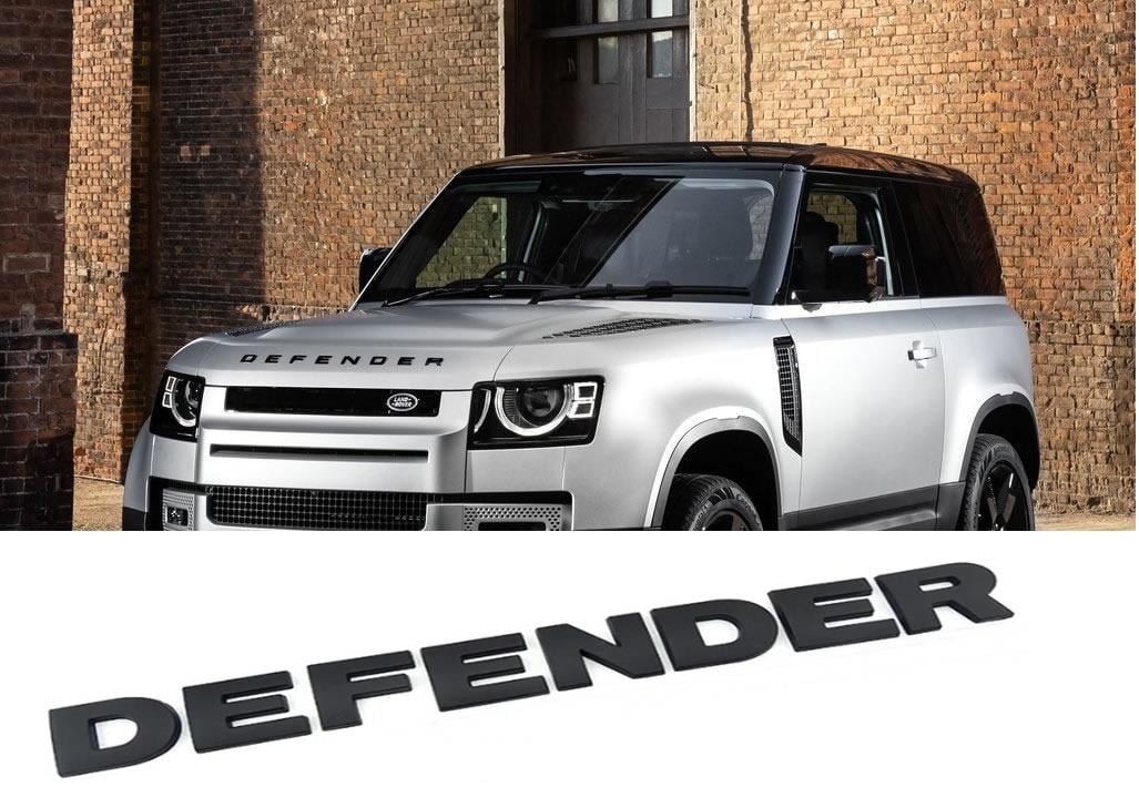 LAND ROVER NEW DEFENDER ÖN KAPUT YAZISI MAT SİYAH