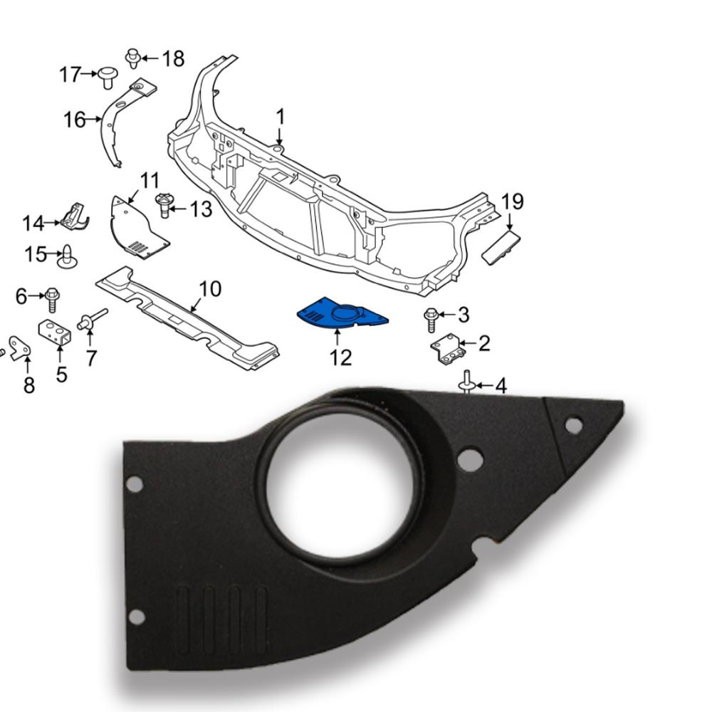 LR040700 RADYATÖR ÜST KAPAK SOL RANGE ROVER