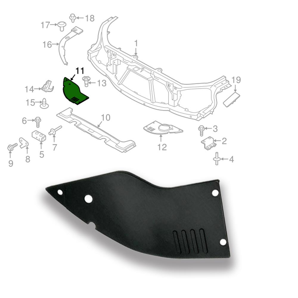 LR040701 RADYATÖR ÜST KAPAK SAĞ RANGE ROVER