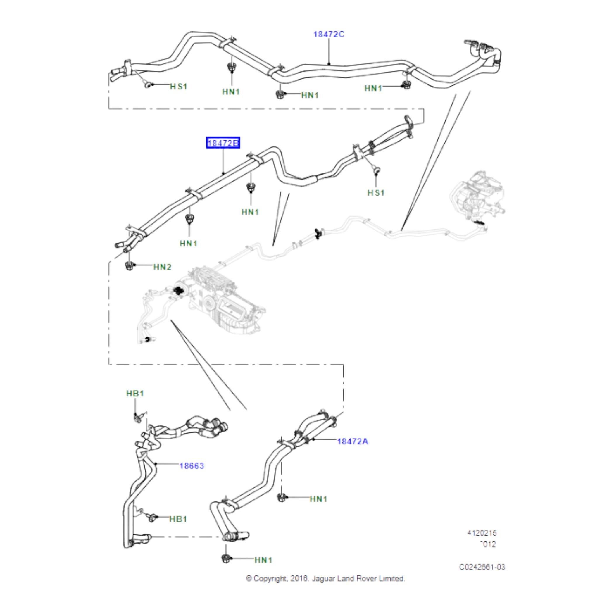 LR085582 KALORİFER HORTUMU
