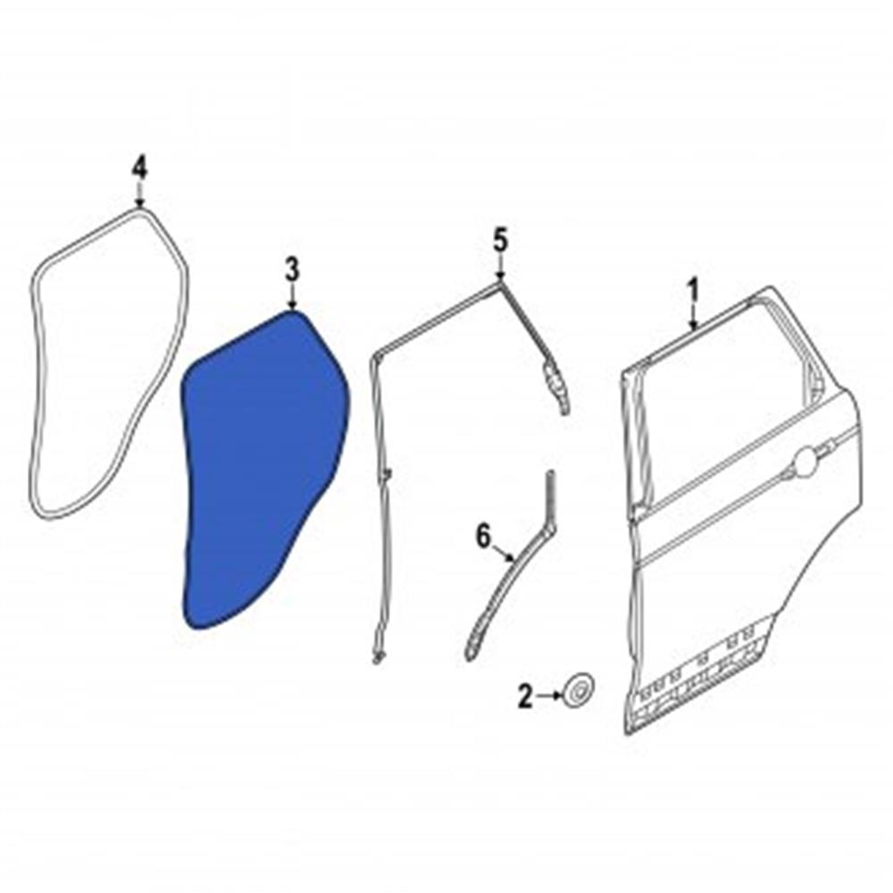 LR147918 ARKA YAN KAPI FİTİLİ DIŞ R-L (KAPI ÜZERİ) RANGE ROVER VOGUE