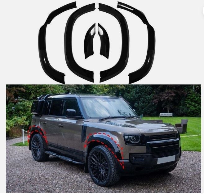 NEW DEFENDER 110 DODİK SETİ PARLAK SİYAH KALIN VPLEP0379