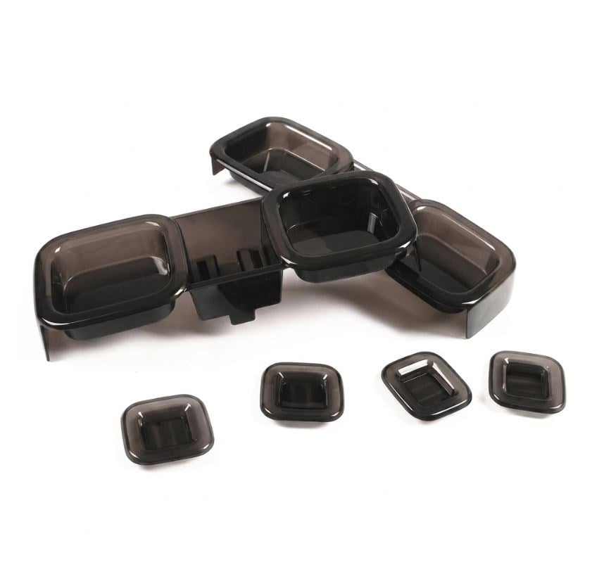 NEW DEFENDER ARKA STOP KORUMA KAPAĞI SMOKE SİYAH SET (2020-2026) Defender 90 / 110 / 130