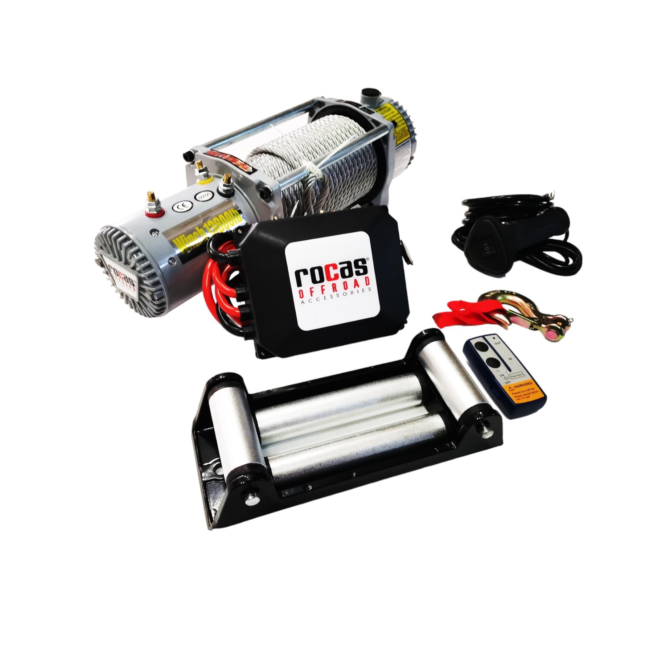 OFF ROAD VİNÇ ÇELİK HALATLI 6400 KG ÇEKME UZAKTAN KUMANDALI 13800lbs