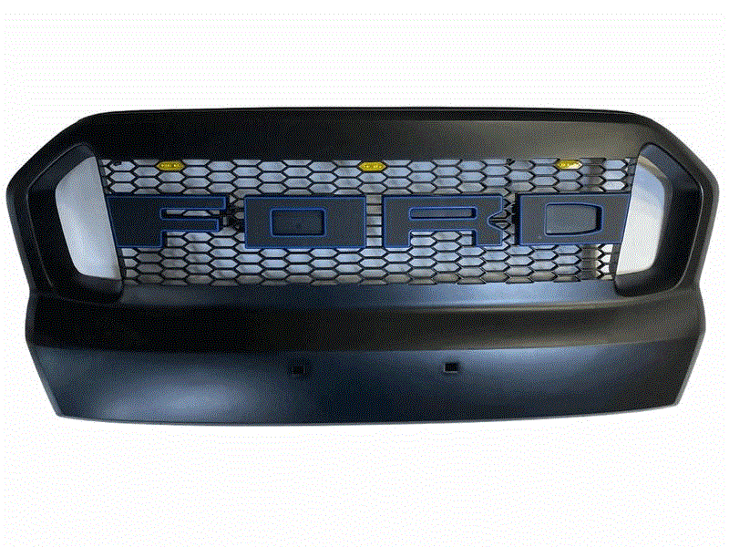 ÖN PANJUR LEDLİ SİYAH-MAVİ FORD RANGER T7 WİLDTRAK