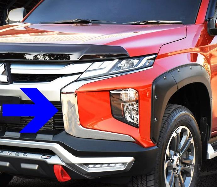 ÖN TAMPON KÖŞE KAPLAMA KROM RENK MITSUBISHI L200