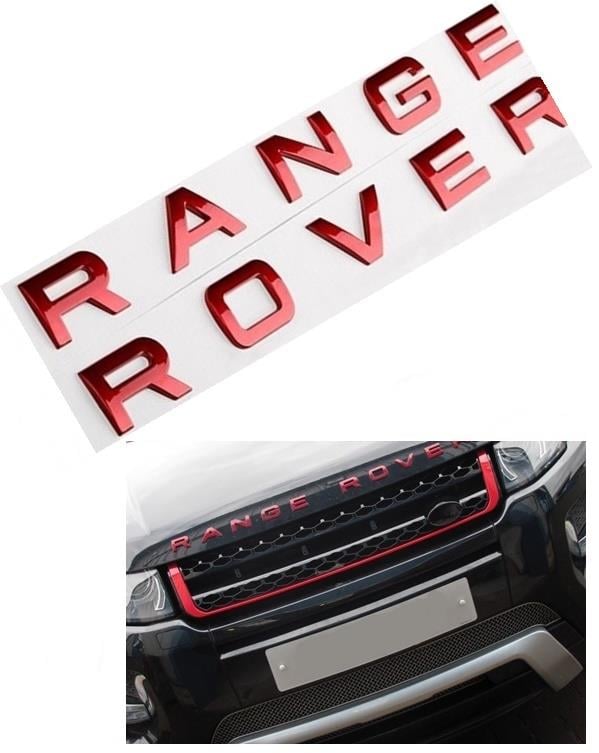 RANGE ROVER SPORT ÖN KAPUT ÜSTÜ YAZI PARLAK KIRMIZI