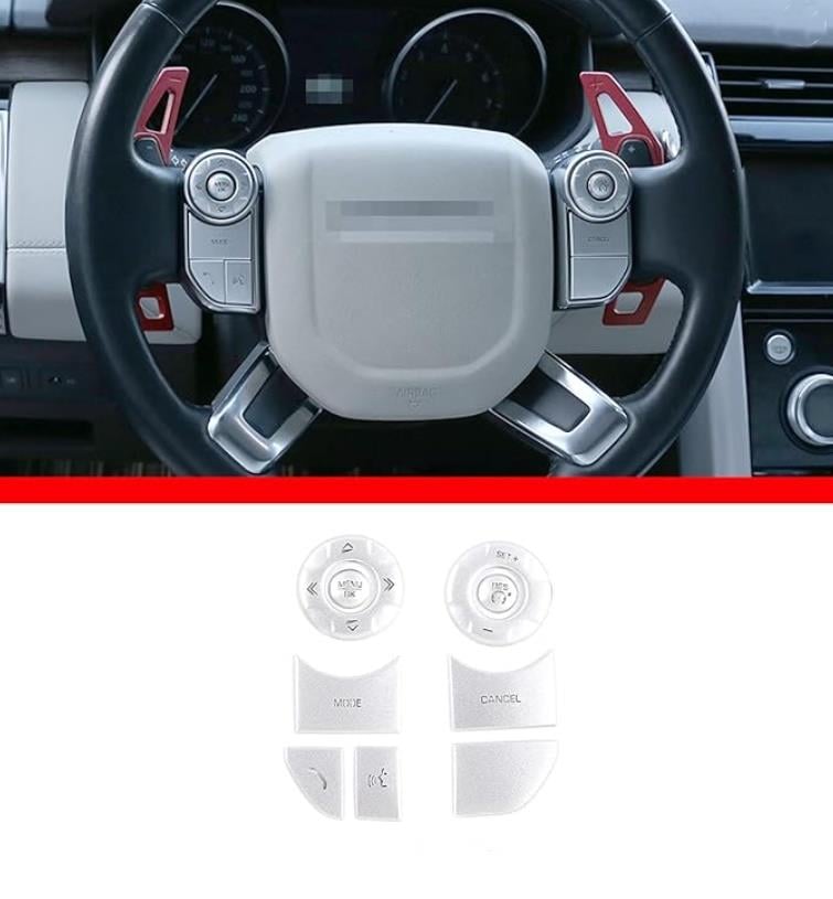 RANGE ROVER VOGUE DİREKSİYON TUŞ KAPLAMA SETİ GRİ - ISITMASIZ