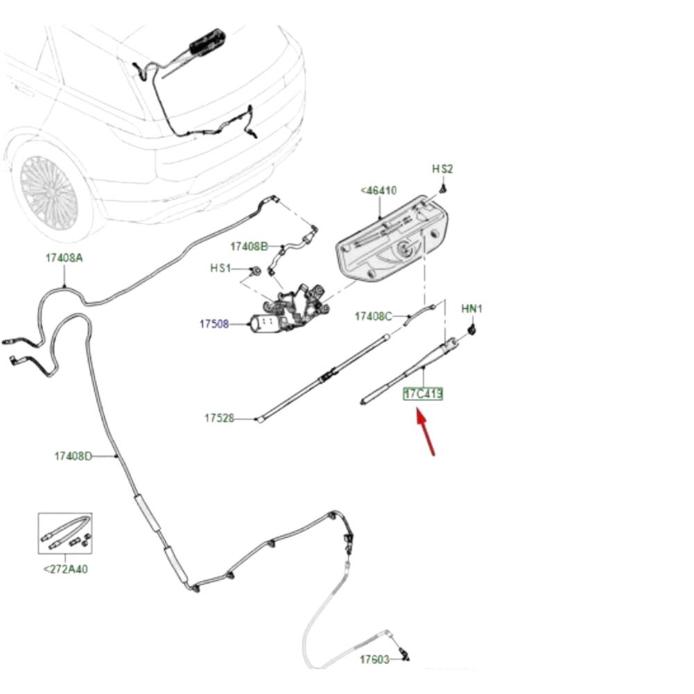 SİLGİ KOLU ARKA 5.KAPI RANGE ROVER SPORT 2023 LR159774