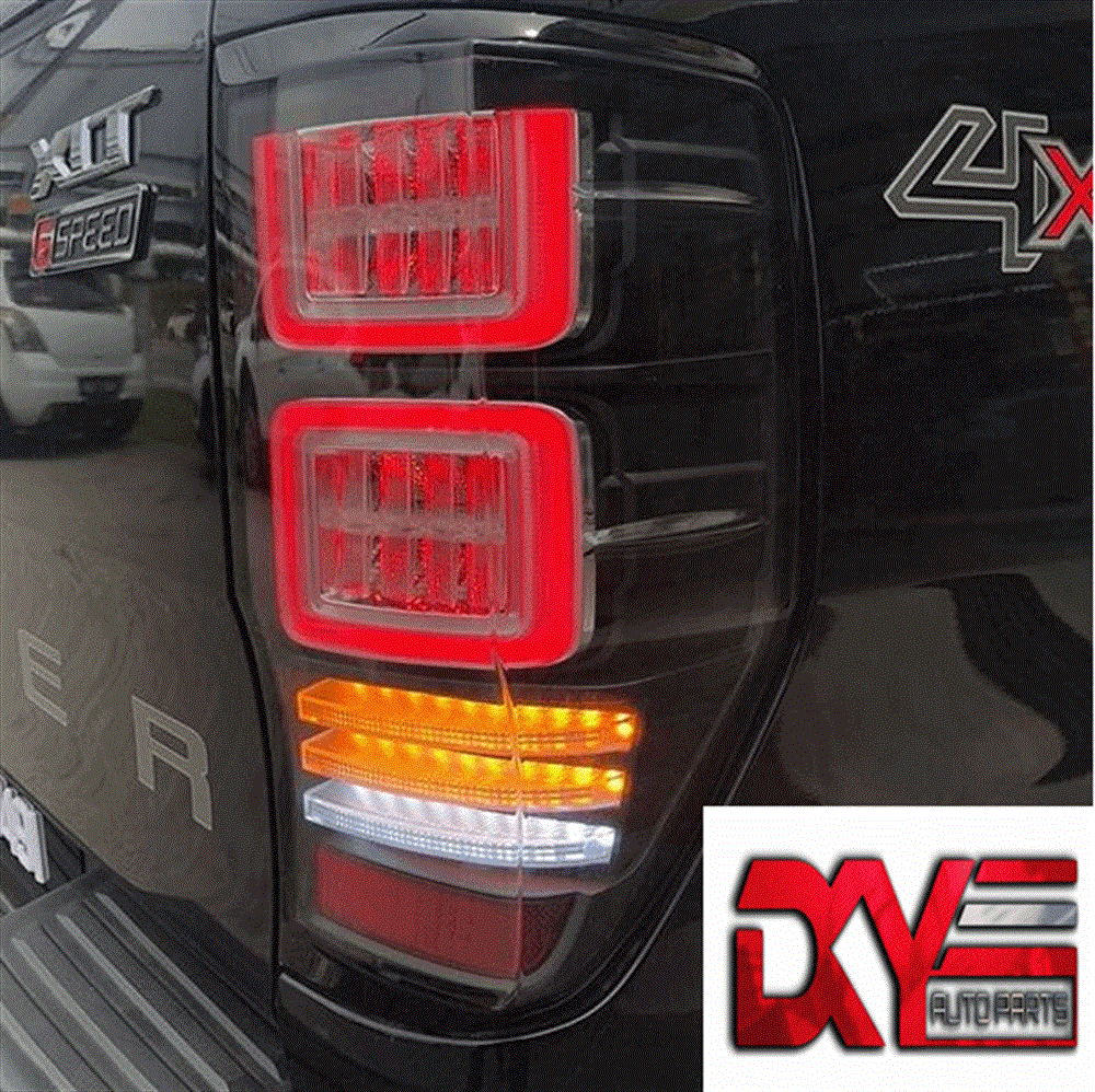 STOP LAMBA SETİ (SİYAH) LEDLİ FORD RANGER SMOKE 2012>>