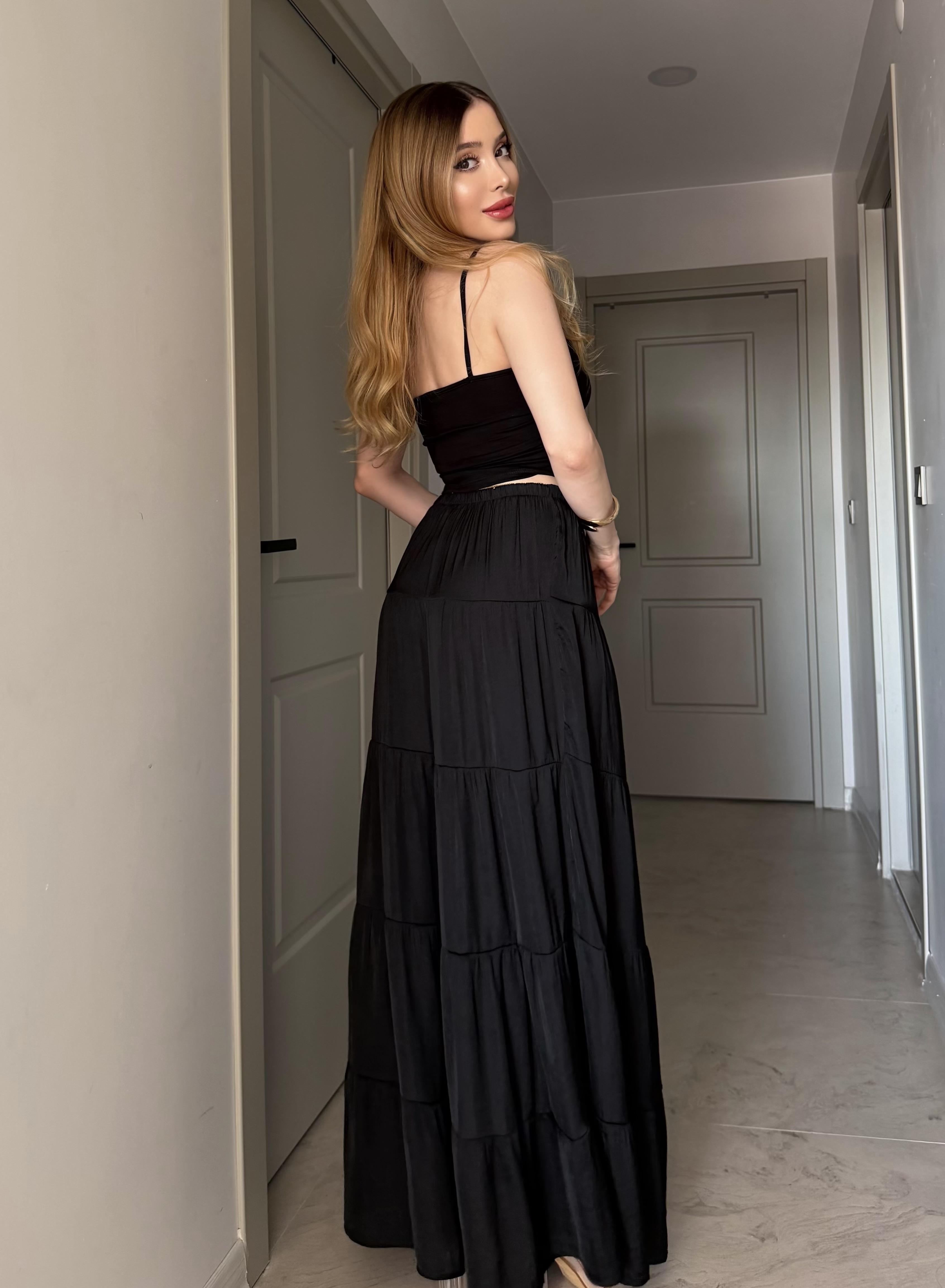 Boheme Flow Katlı Maxi Etek