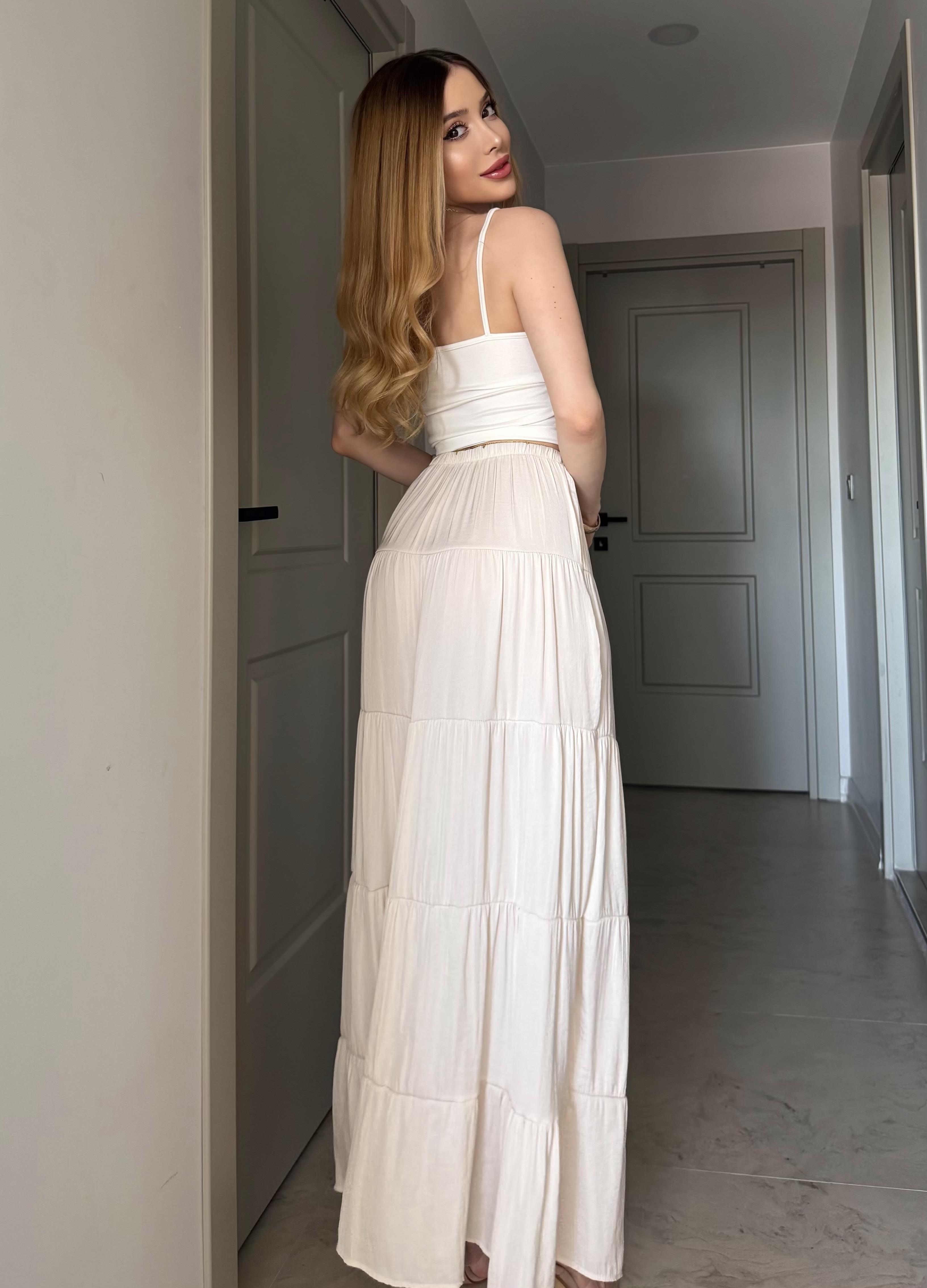 Boheme Flow Katlı Maxi Etek
