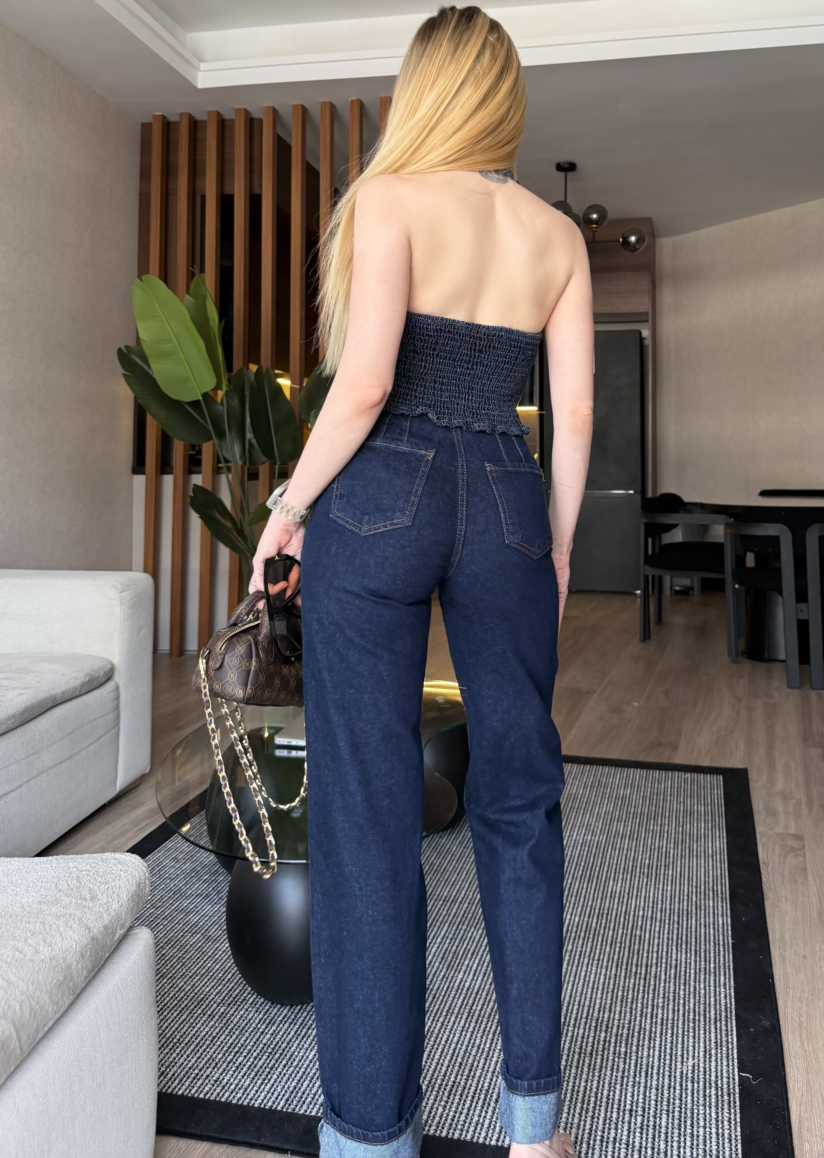 Denim Grace Yelek Pantolon Takım