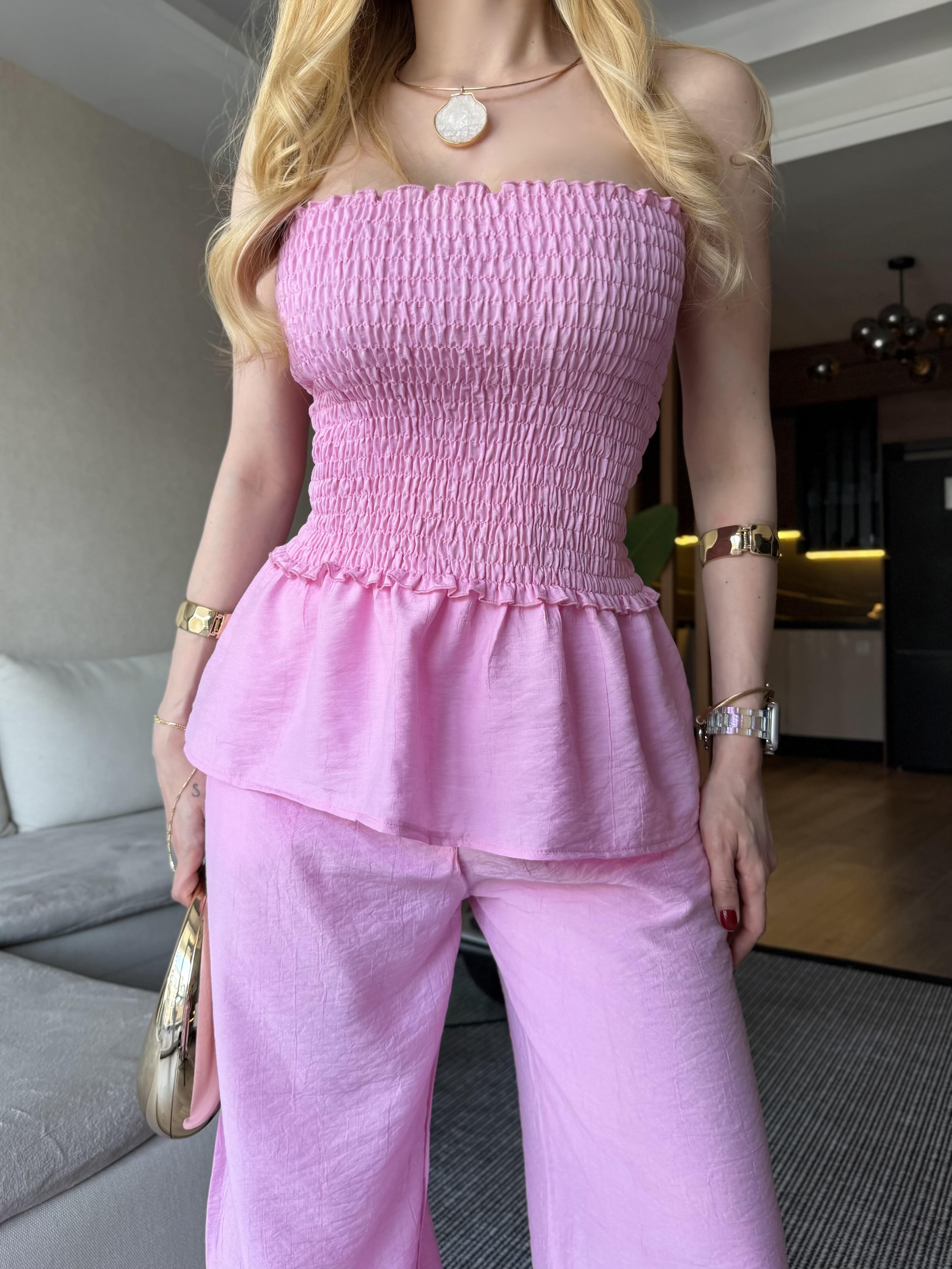 Krep Kumaş Straplez  Gipeli Bohem Takım