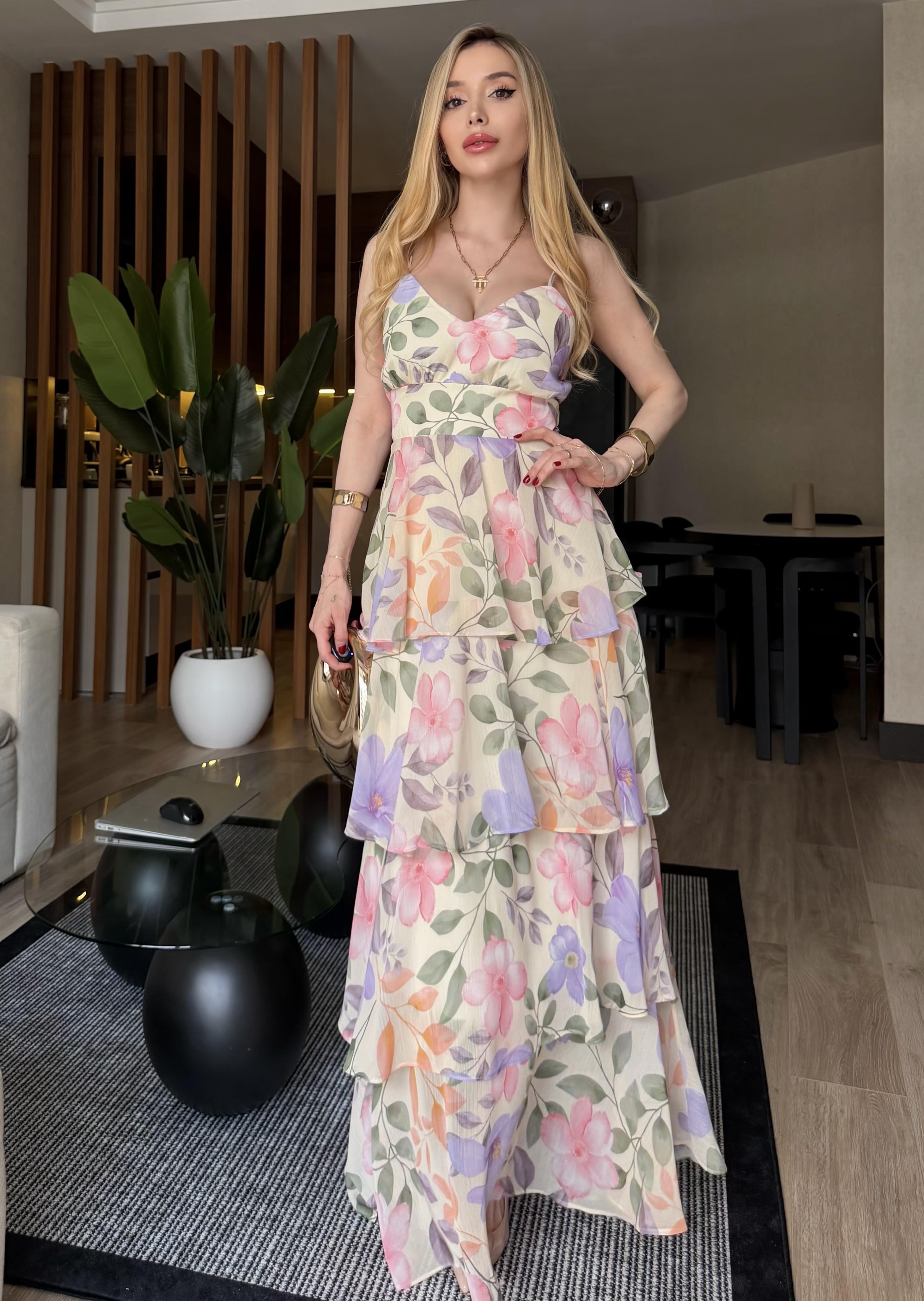 Lavender Garden  Kat Kat Maxi Elbise