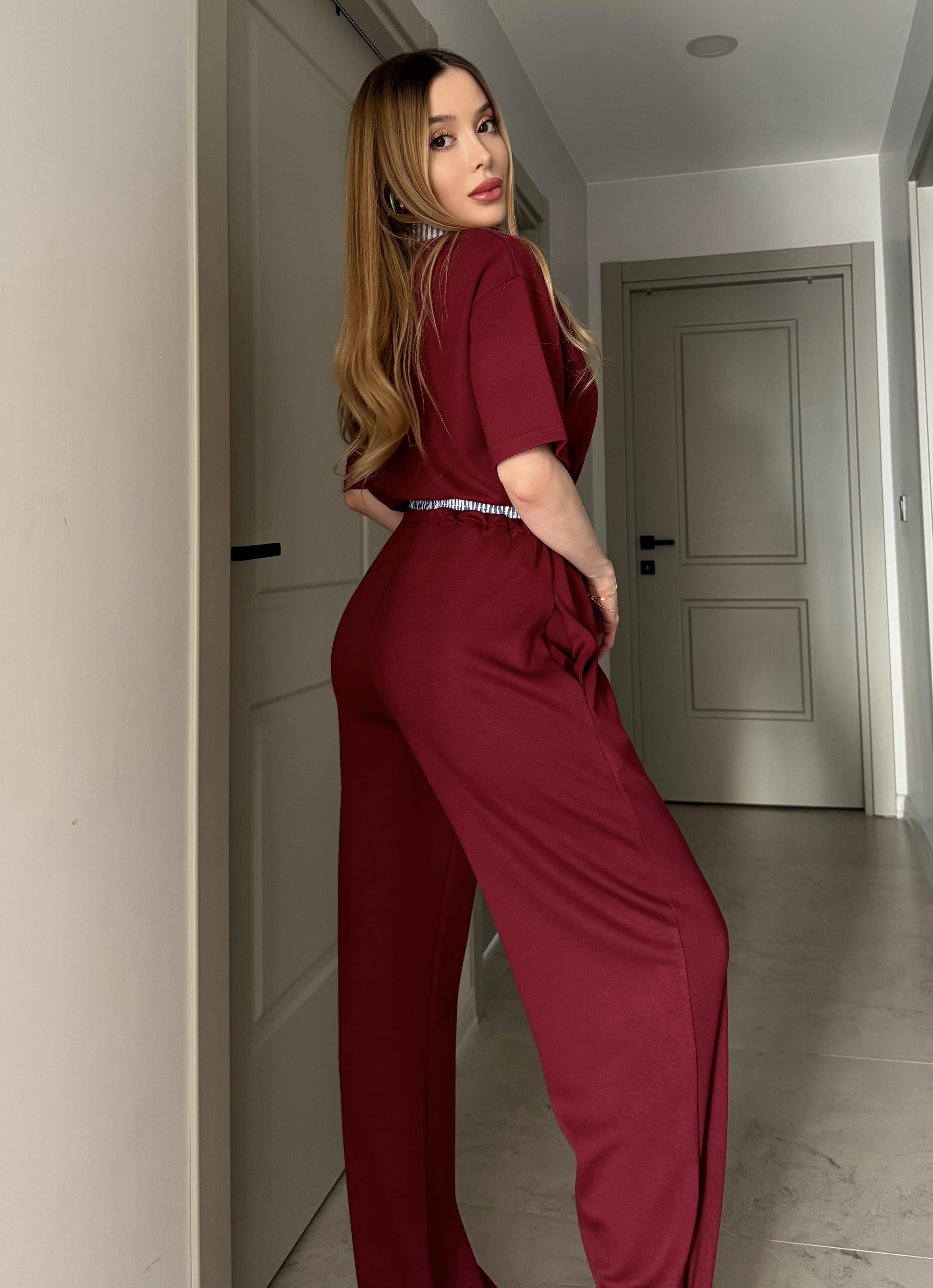 Polo Yaka Çizgi Detaylı Royal Stripe Takım