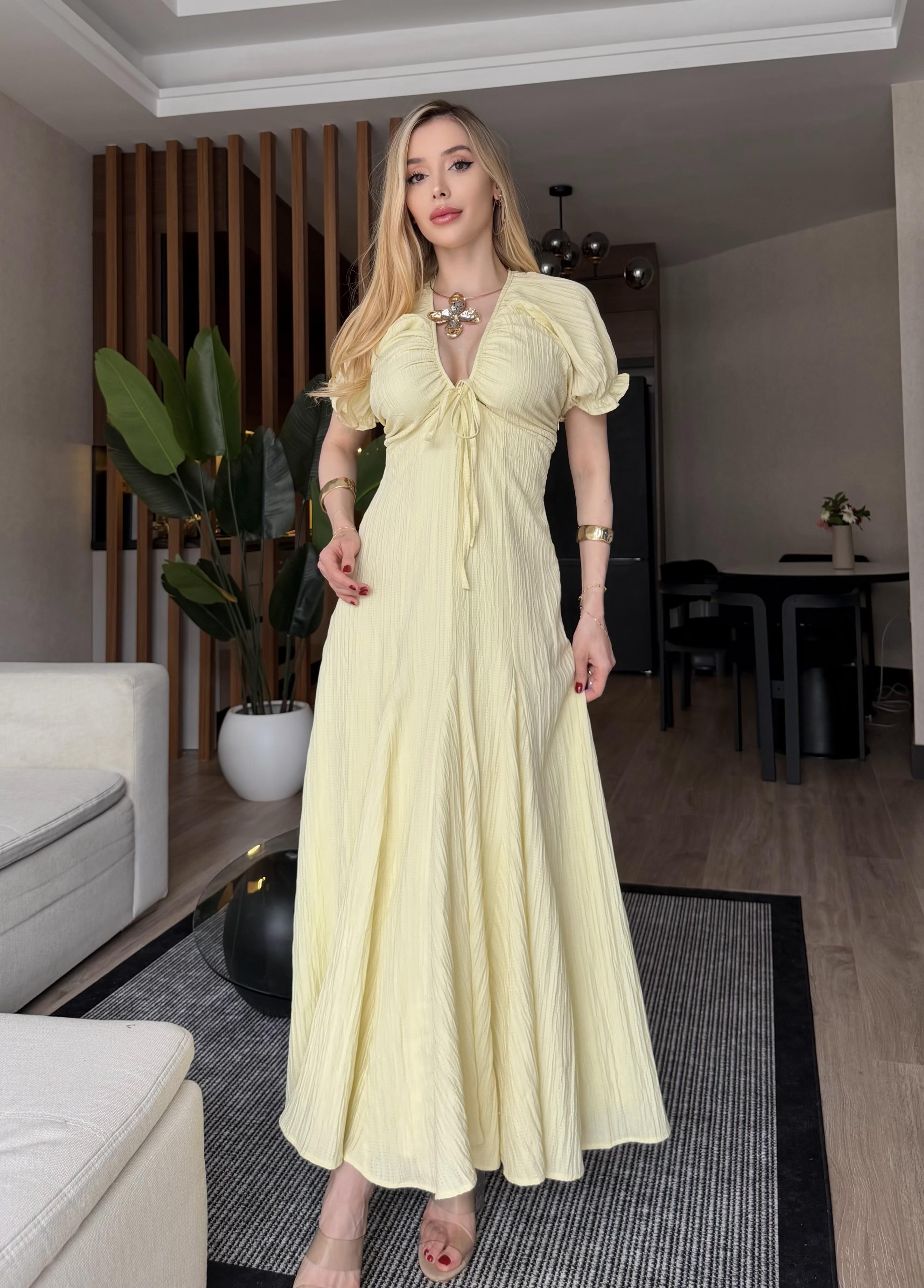 Pure Romance Akışkan Maxi Elbise