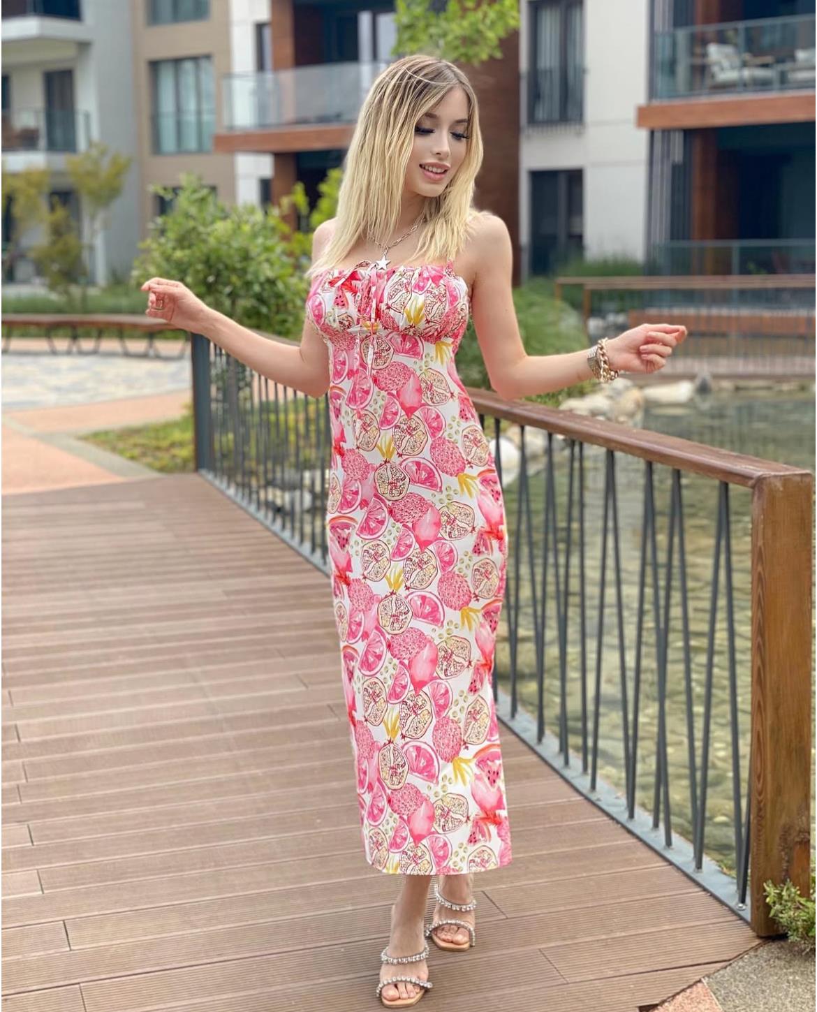 Tropikal Elbise 