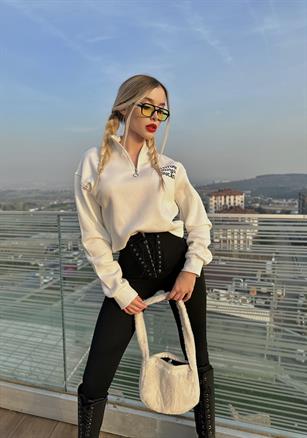 3 İplik İçi Pamuklu Sweatshirt