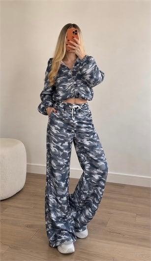 Army Mood İçi Şardonlu Kapüşonlu Bol Paça Takım