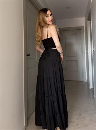 Boheme Flow Katlı Maxi Etek