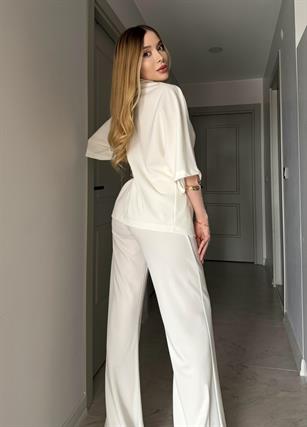 Chic Drape Gold Chain Elegance Takım