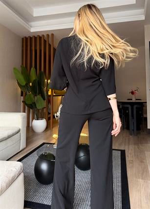 Chic Drape Gold Chain Elegance Takım
