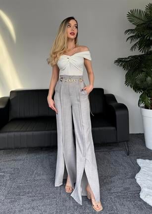 Düşük Omuzlu Kısa Kollu Sindirella Bluz