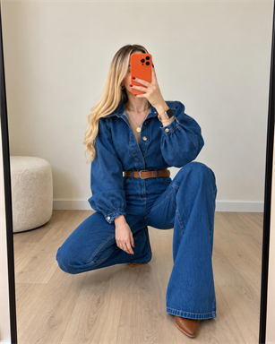 Era Denim Kemerli Premium Tulum