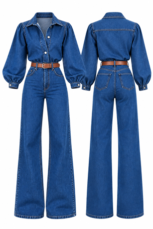 Era Denim Kemerli Premium Tulum