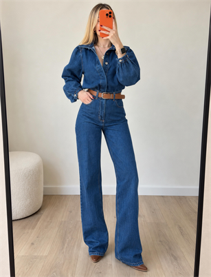 Era Denim Kemerli Premium Tulum