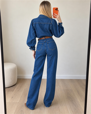 Era Denim Kemerli Premium Tulum
