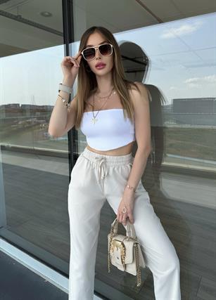 Gabardin Kot Kumaş Havuç Paça Pantolon