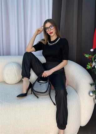 İçi Şardonlu Cepli Jogger Pantolon
