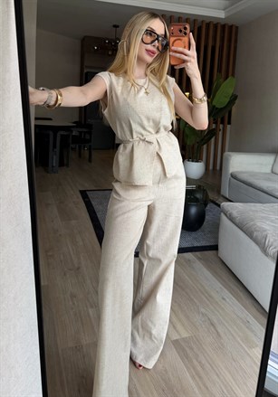 Keten Kumaş “Linen Luxe” Takım