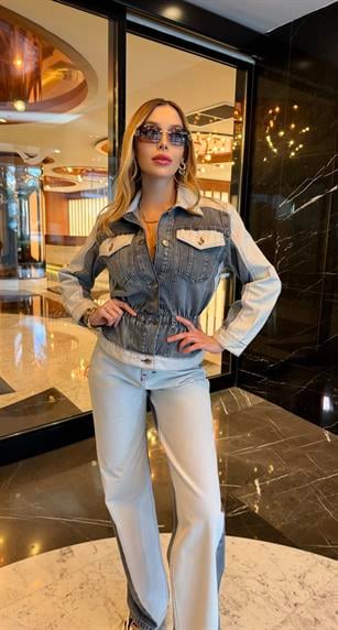 Kontrast Denim Hourglass Takım