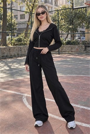 Lace Motion Dantel Detaylı Üçlü Takım