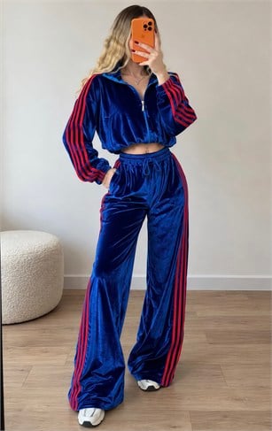 Luxe Sport Dört Şerit Kadife Takım
